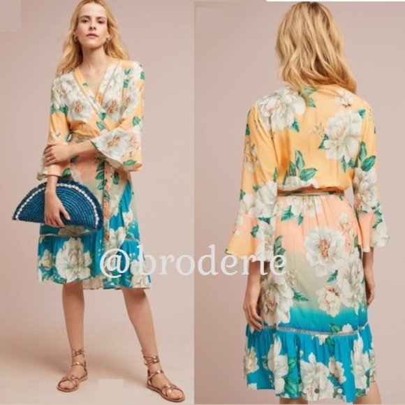 Anthropologie Dresses & Skirts - Anthropologie  FARM RIO SUNSET WRAP DRESS
